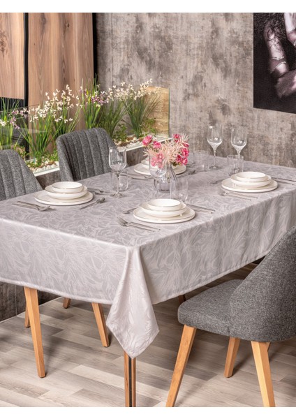 Jakarlı Dertsiz Masa Örtüsü Lavinia Lavanta 155X160