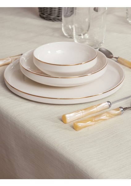 Plain Masa Örtüsü Krem 155X160