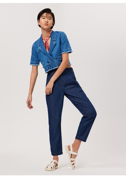 Kadın Denim Ceket 232 Lcf 131009 Bery Denım