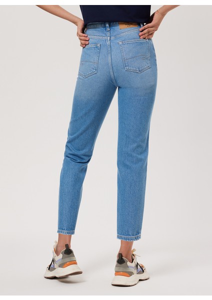 Yüksek Bel Düz Paça Straight Kadın Denim Pantolon 232 Lcf 121004 Clara Cena Mıd fırsatları