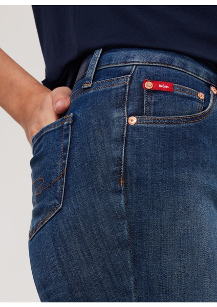 Yüksek Bel Dar Paça Skinny Fit Kadın Denim Pantolon 232 Lcf 121008 Jaycee Blue Stone indirimleri