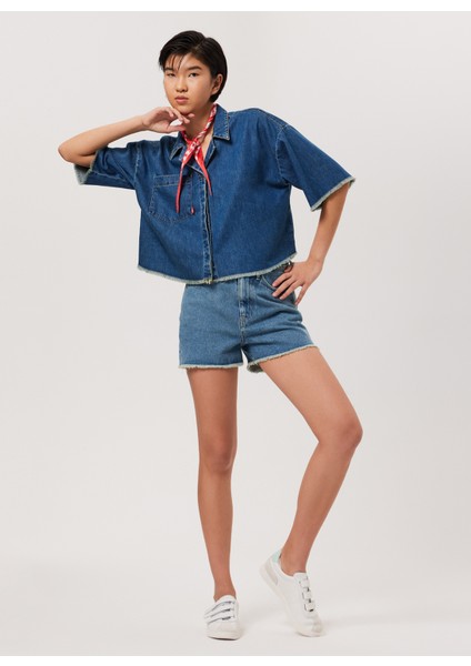 Kadın Denim Ceket 232 Lcf 131002 Loren Denım