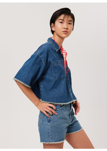 Kadın Denim Ceket 232 Lcf 131002 Loren Denım modelleri
