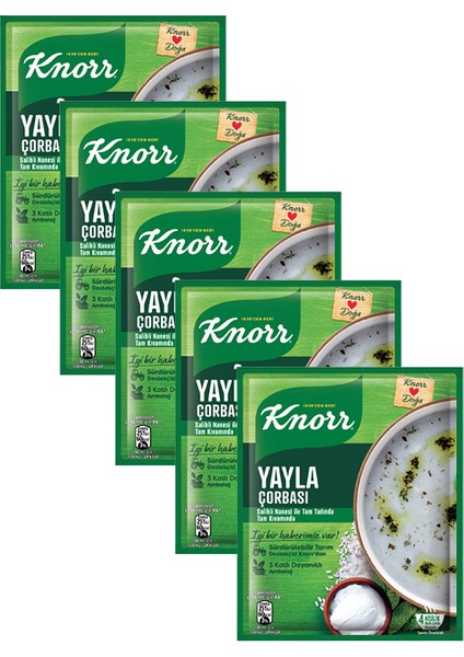Yayla Çorba Grubu, 5X72 gr