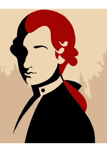 Mozart Sayılarla Boyama Seti 30X40 cm (Tuvale Gerili)