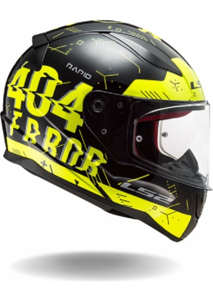 Rapid Player Neon Sarı-Siyah Kask L