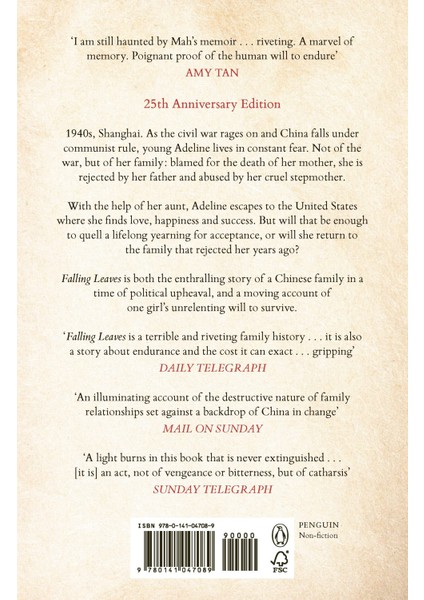 Falling Leaves Return To Their Roots: The True Story Of An Unwanted Chinese Daughter fiyatları