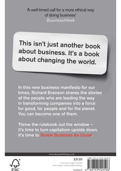 Screw Business As Usual