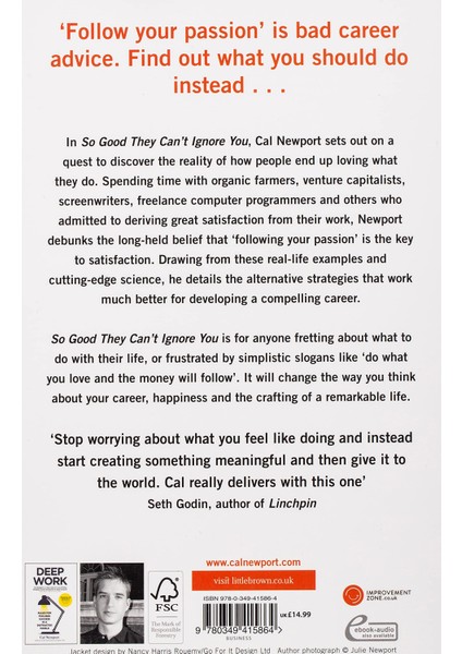 So Good They Can't Ignore You