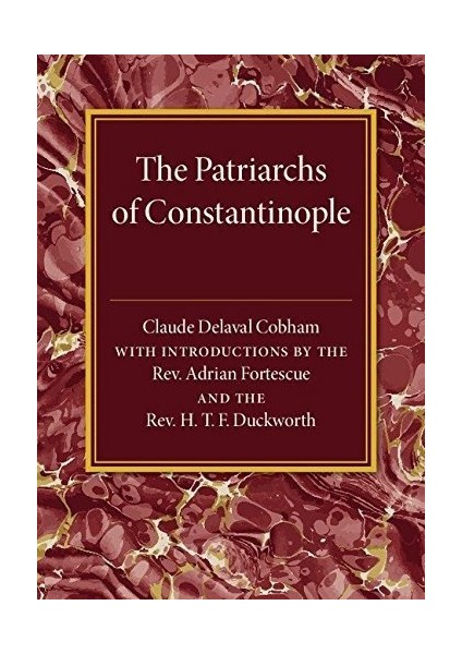 Patriarchs Of Constantinople