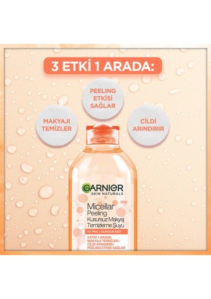 2'li Garnier Micellar Peeling Kusursuz Makyaj Temizleme Suyu Seti