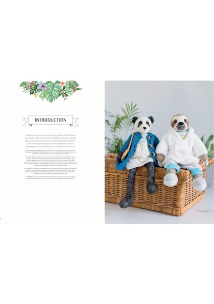 Knitted Wild Animal Friends: Over 40 Knitting Patterns For Wild Animal Dolls, Their Clothes And Acc indirimleri