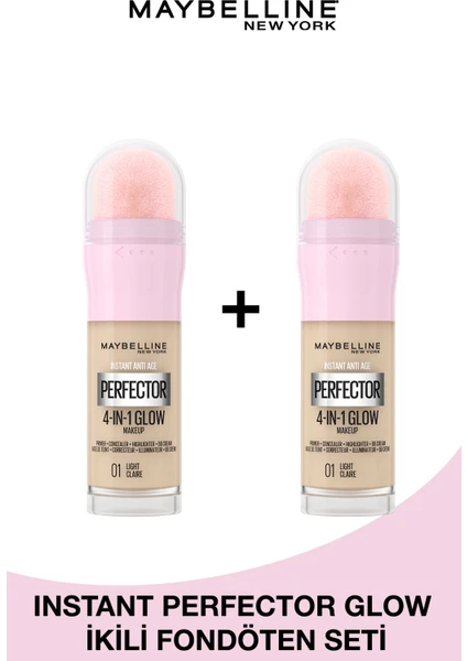 Maybelline New York 2'li Maybelline New York Instant Perfector Glow Fondöten Seti