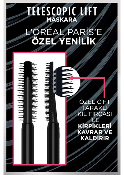 Telescopic Lift Maskara + L'oréal Paris Infaillible 24H Fondöten 130 True Beıge fiyatları