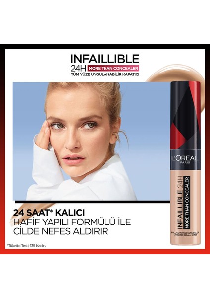 Telescopic Lift Maskara + L'oréal Paris Infaillible Tüm Yüze Uygulanabilir Kapatıcı 322 Ivory indirimleri