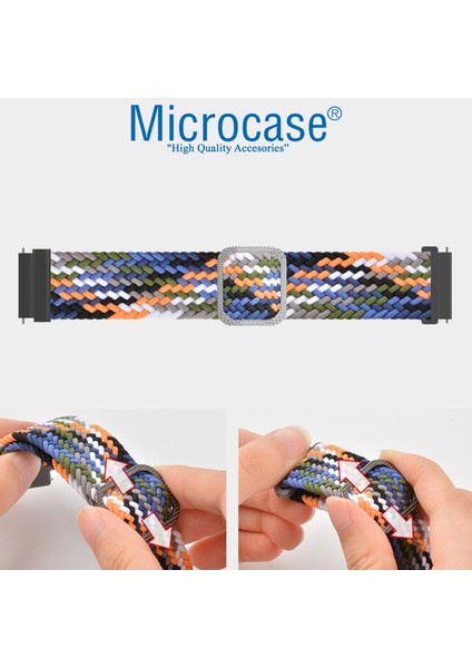 Huawei Gt3 Pro 46MM Için Esnek Örgülü Kumaş Kordon Kayış - KY29 modelleri