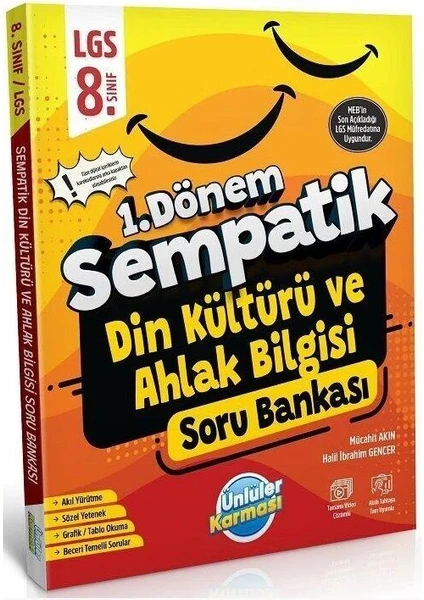 Ünlüler Karması 8. Sınıf LGS Din Kültürü ve Ahlak Bilgisi 1. Dönem Sempatik Soru Bankası