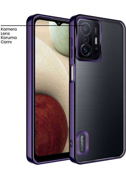 Xiaomi Mi 11T Pro Kılıf Zebana Glint Silikon Kılıf Derin Mor