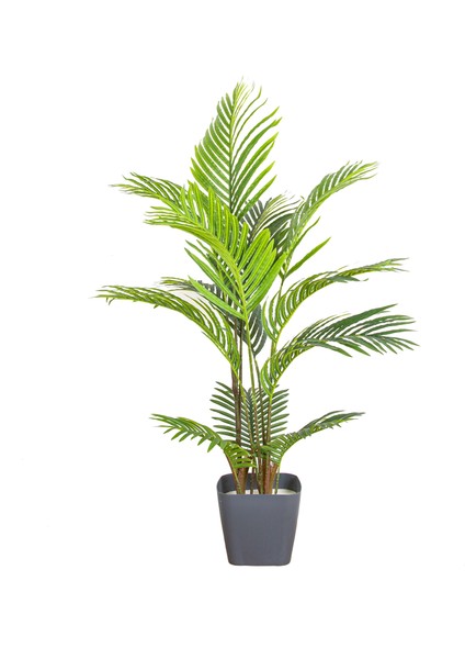 Yapay Palmiye Ağacı Gerçek Dokulu 12 Yapraklı Yeşil 125 Cm.