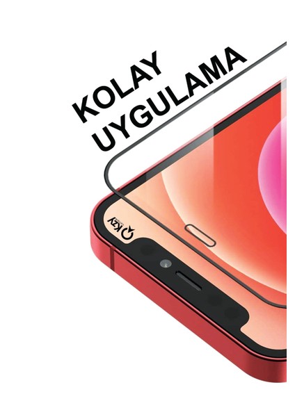 Kzy Samsung Galaxy A04E ile Uyumlu Tam Kaplayan 21D Temperli Ekran Koruyucu Cam