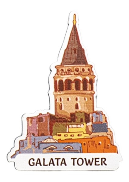 Galata Tower Mdf Magnet