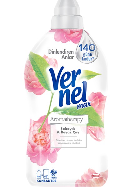 Max Konsantre Çamaşır Yumuşatıcısı 4 x 1440ML (240 Yıkama) 2 Taze Lavanta + 2 Şakayık