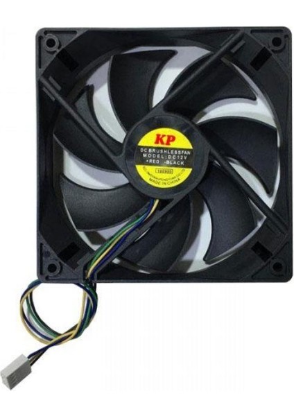 12 cm 12 Volt Fan 12 Volt 12 cm 4 Pinli 20 cm Kablo Uzunluğu 120X120X25MM Fan