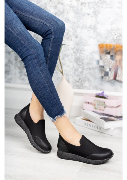 Simli Taban Taşsız Siyah Ayakkabı fiyatları