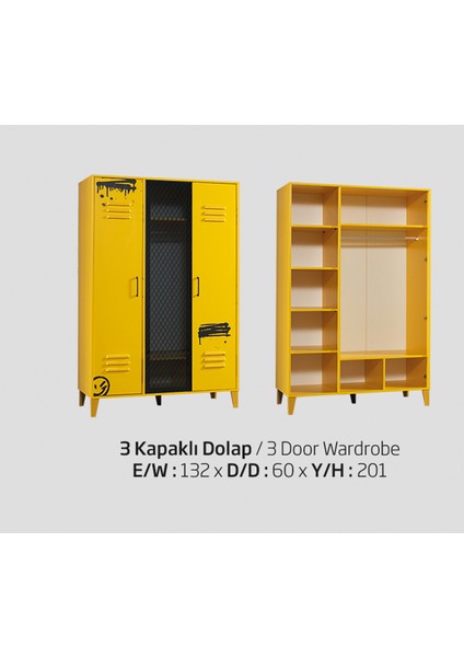 Takım Urlu Mix Sarı Model Dolap, Çalışma Masa, Karola, Komodin, Şifonyer Koltuk Kutuda Sevk El Yapım modelleri