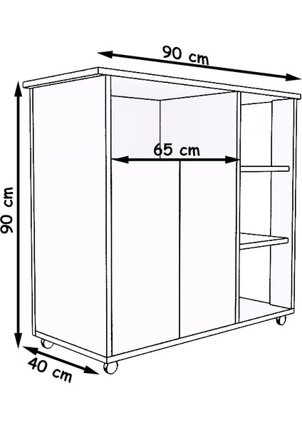 Angel Çok Amaçlı Ikili Dolap Kapaklı Bölmeli Dolap modelleri