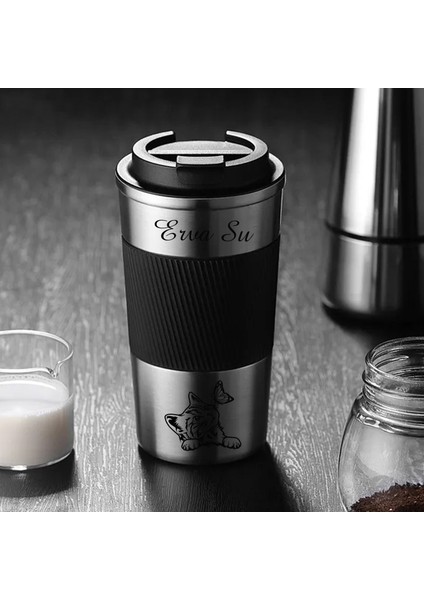 Kişiye Özel Isim Baskılı Çelik Termos Termos Mug Kupa Metal (500 ml ) indirimleri