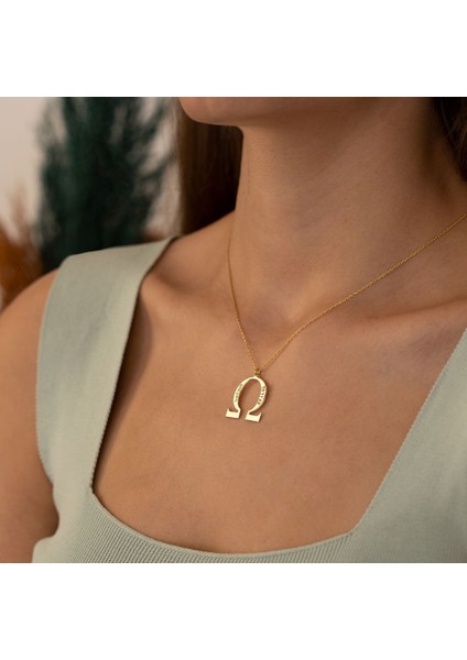 Dkmnsilver Omega Sembolü Gümüş Kolye - Renk: Silver fiyatları