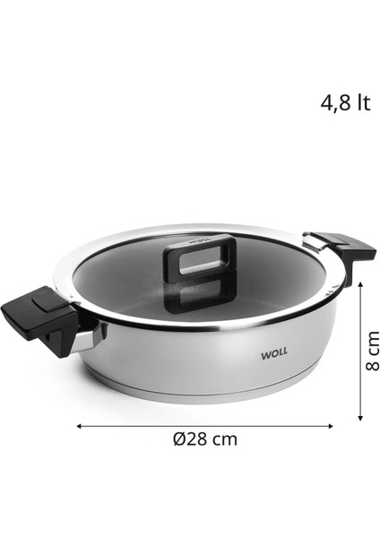 Concept Çelik Sığ Tencere 28 cm