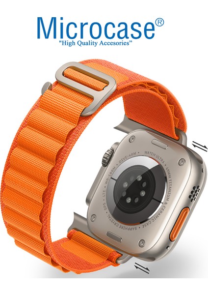 Apple Watch 38 mm / 40 mm / 41 mm Için Kancalı Hasır Kumaş Kordon Kayış - KY71-1