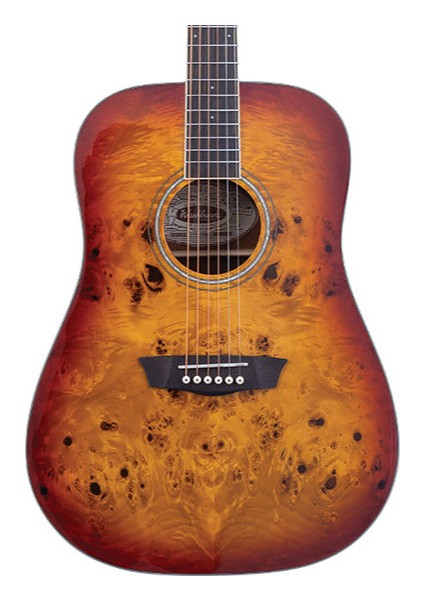 Deep Forest Burl Amber Fade Akustik Gitar