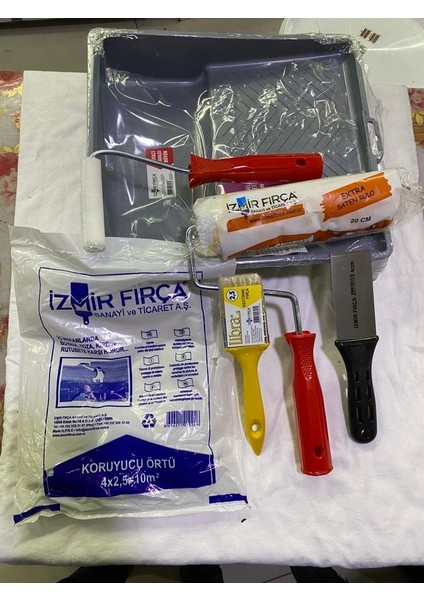 Silikonlu Sil - Pak Leke Tutmaz Duvar Boyası 2 5 Lt + Marshall Tavan Boyası 3 5 kg + Izmir Fırça Duvar Boyama Seti modelleri