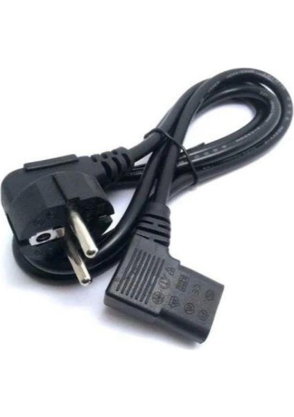 2 Metre Power Kablo 2 Metre 3X0.75MM 90 Derece L Power Kablo