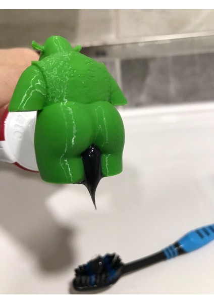 Shrek Diş Macunu Kapağı