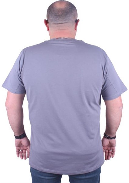 Büyük Beden Erkek Baskılı Tişört Beyond Self 23128 Gri10 fırsatları