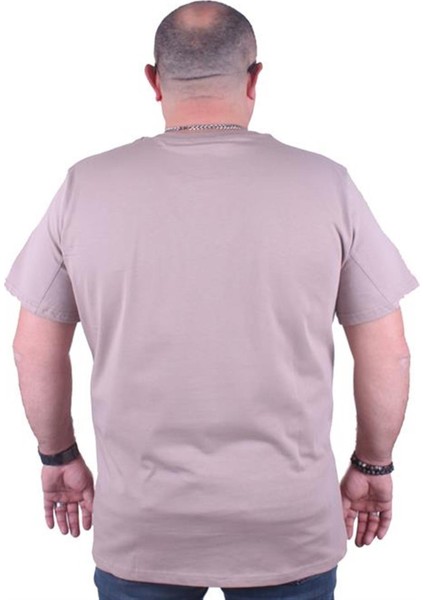 Büyük Beden Erkek Baskılı Tişört Lion 23138 Toprak10 fiyatları