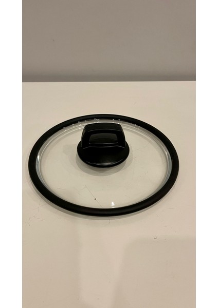 Siyah S Silikon 20 cm Cam Kapak & Tepe