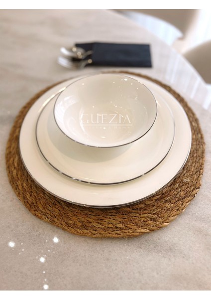 2'li Hasır Supla | Örgü Amerikan Servis | 35 cm Çap Supla | 2'li Supla