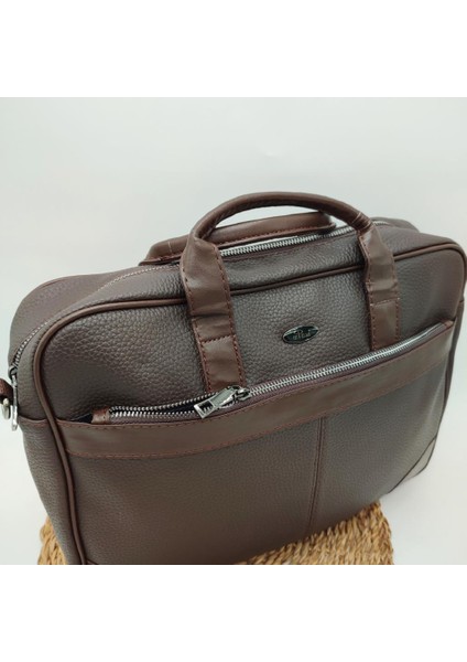 Emitasyon Deri Askılı Evrak Çantası Kahve Renk fiyatları