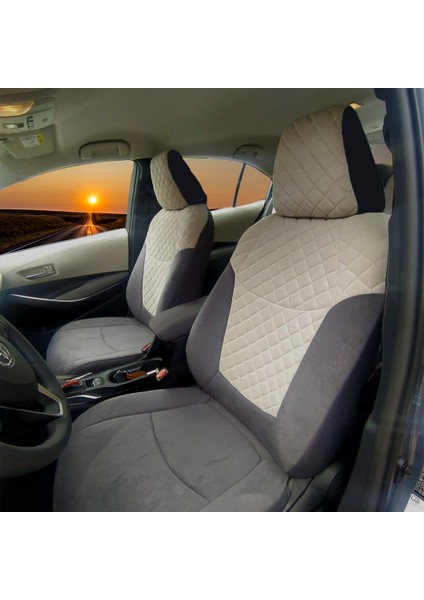 Toyota Corolla 2019 ve Üzeri Uyumlu Araca Özel Tay Tüyü Oto Koltuk Kılıfı