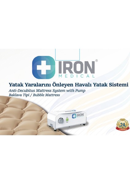 IRN052 Yatak Yaralarını Önleyen Havalı Yatak Sistemi Baklava Tipi fiyatları