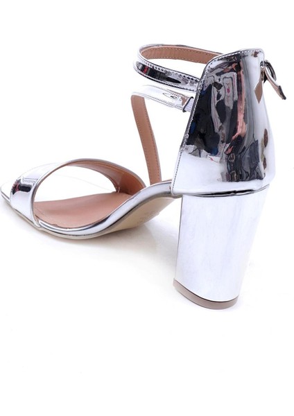 Çanta Gümüş Kadın Topuklu Ayakkabı 319.01.2004 modelleri
