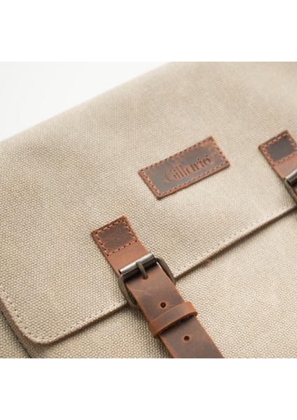 Kanvas - Deri Bej Postacı Çanta - DESIGN01 indirimleri