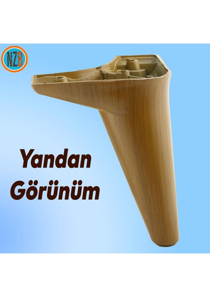 Mobilya Yatak Kanepe Sehpa Tv Ünitesi Baza Koltuk Ayağı Koyu Ceviz Renk 15 cm Ayak fırsatları