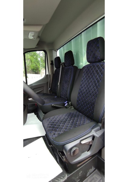 Ford Transit Tek Kabin 2014 ve Üzeri Araca Özel Tay Tüyü Oto Koltuk Kılıfı