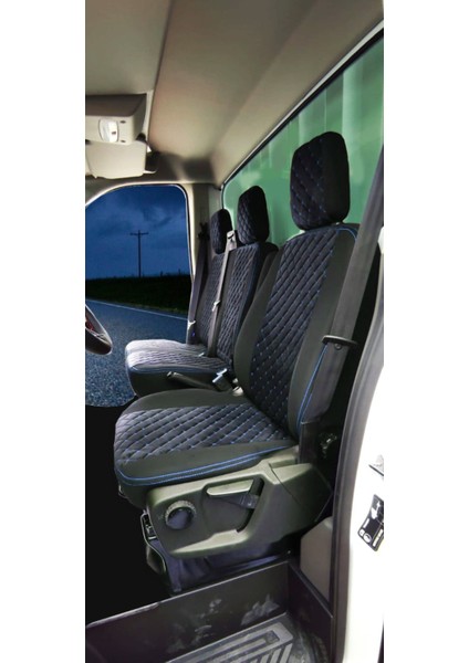 Ford Transit Tek Kabin 2014 ve Üzeri Araca Özel Tay Tüyü Oto Koltuk Kılıfı